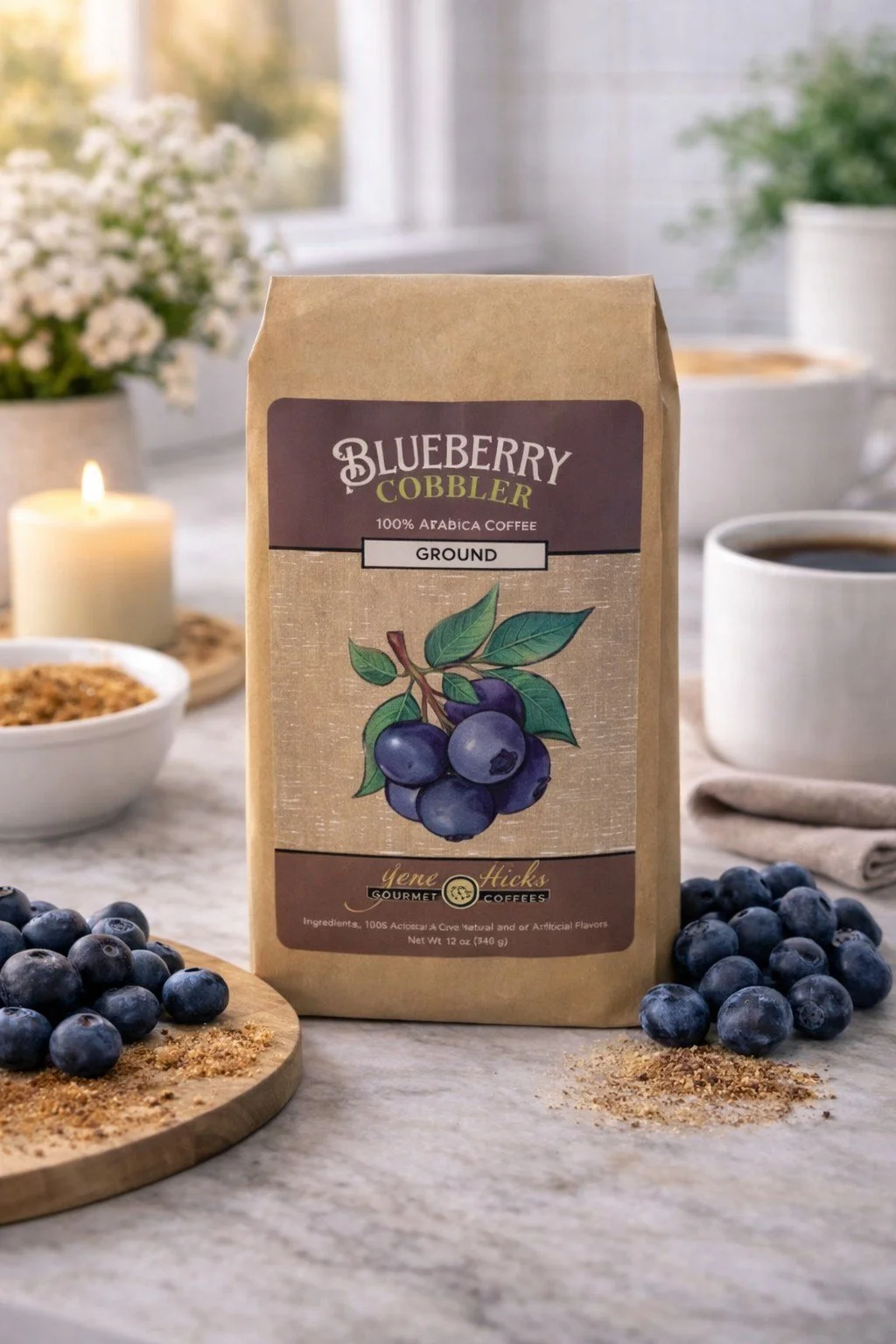 Blueberry Cobbler — Gene Hicks Gourmet Coffee